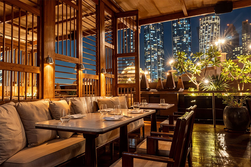 Well-lit interior of Hakkasan in Abu Dhabi