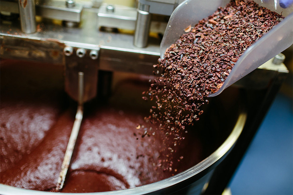 Chocolate being made in the best chocolate shops in abu dhabi 