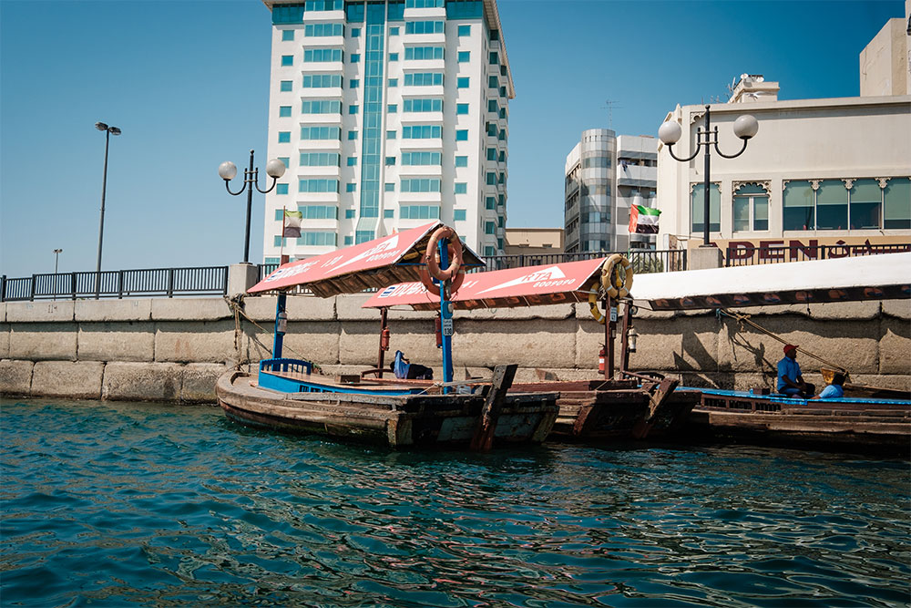 Abra creek crossing in Dubai