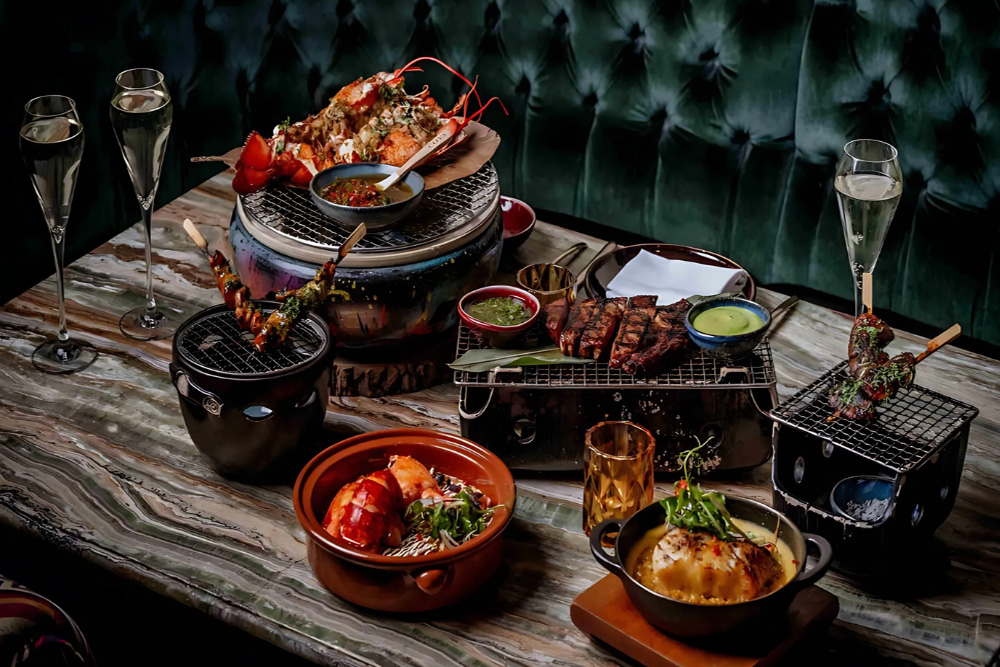 Coya is a top-rated restaurant for evening brunch in Dubai