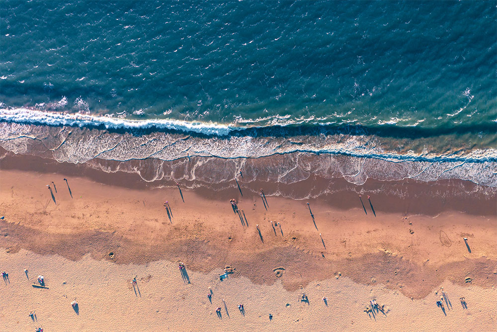 Aerial Beach View 