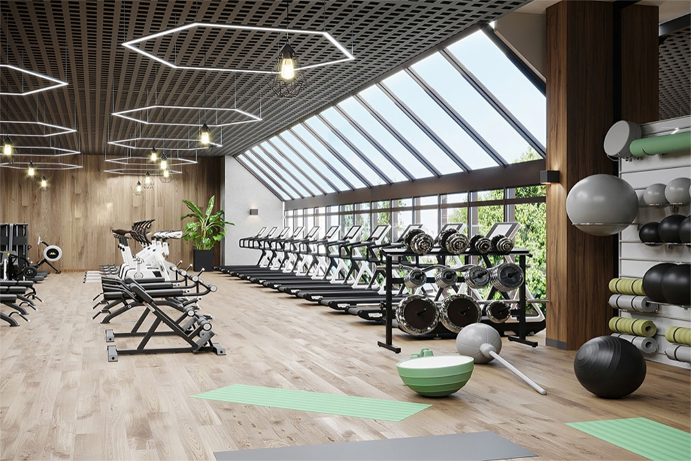 Fully equipped fitness centre in the hotel