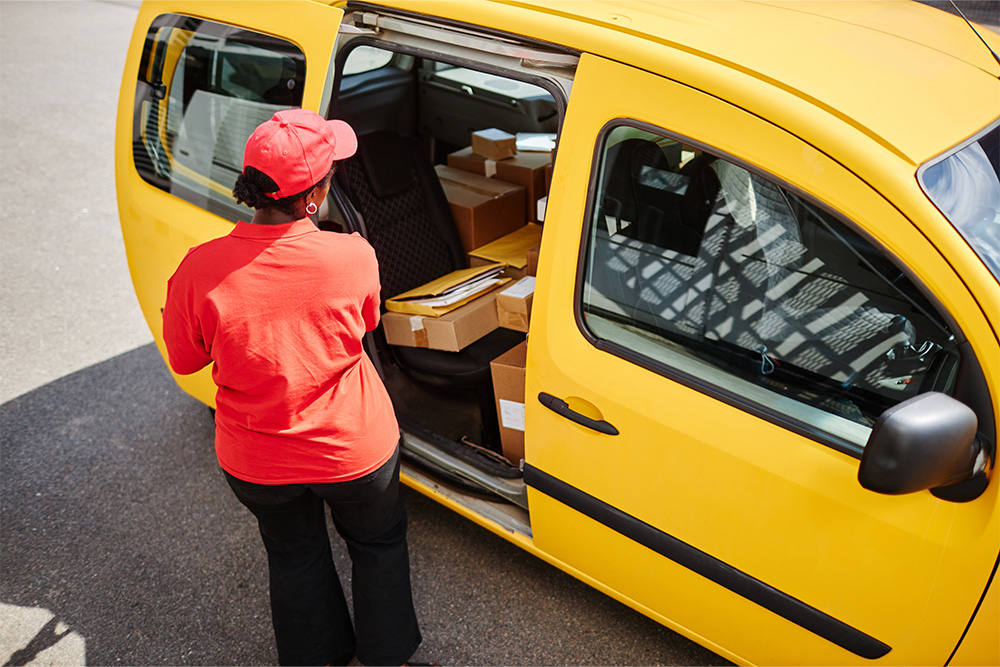 DHL delivery van