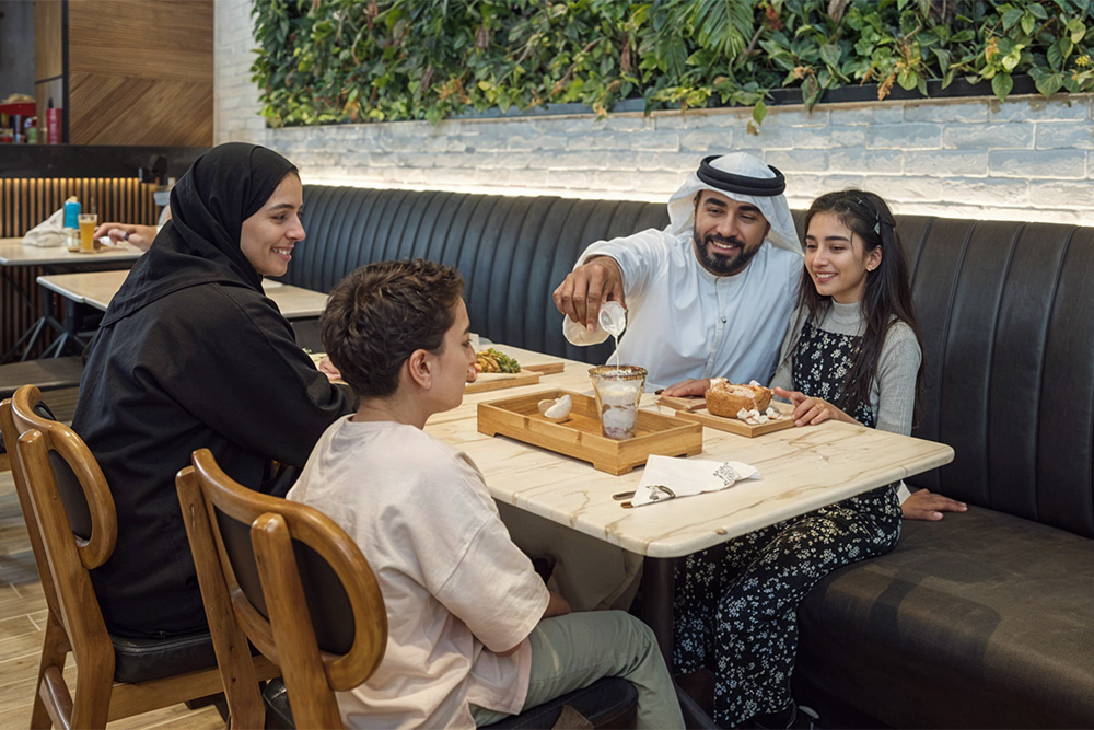 dining in the Arabian Ranches Souk