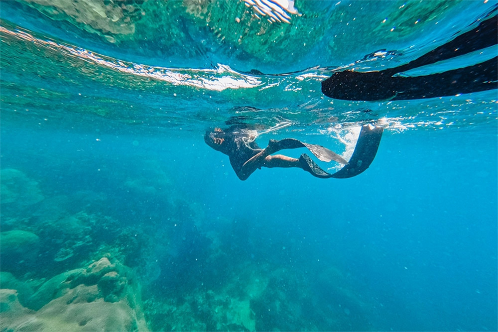 Snorkelling is a fun activity at Khor Fakkan