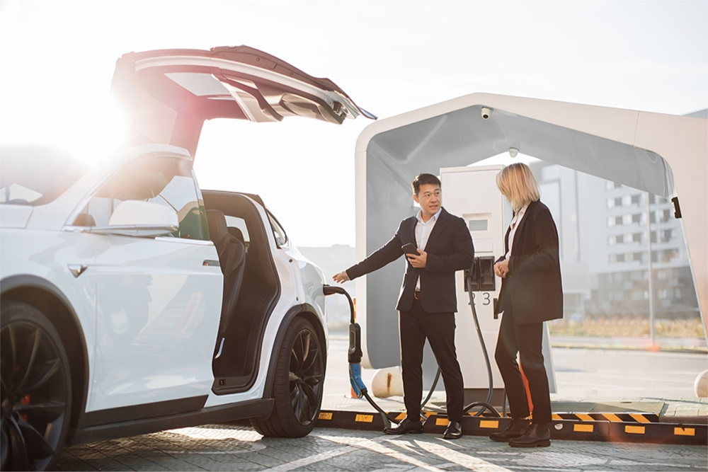 Ultra-fast electric car charging station in Dubai