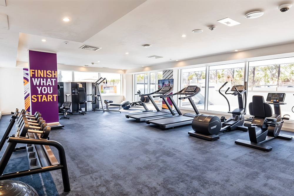 Spacious gym in Studio M Arabian Plaza