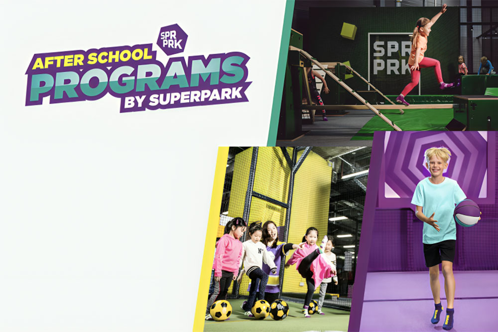 Banner for school group at Super Park Dubai 