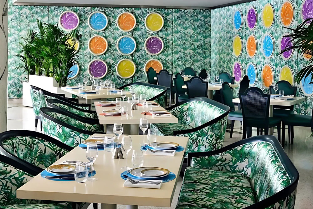 A view of ambiance and seating arrangement at Giardino, restaurant-al-jaddaf