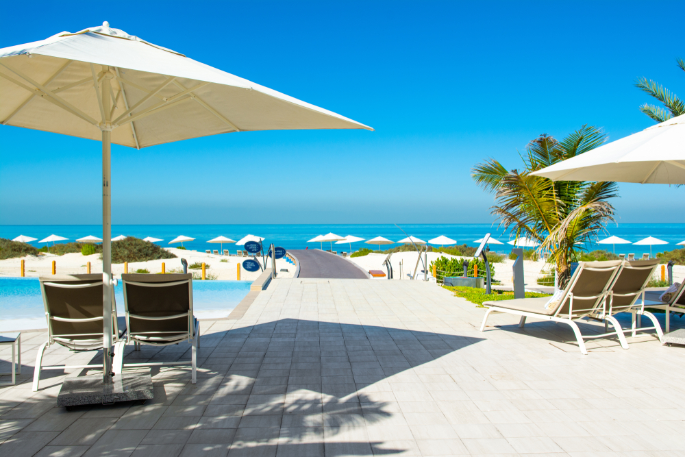 dining and resting area at kai beach abu dhabi