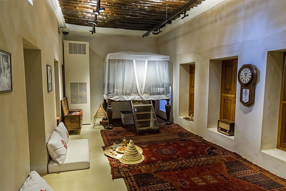 exploring the various rooms of sharjah fort 