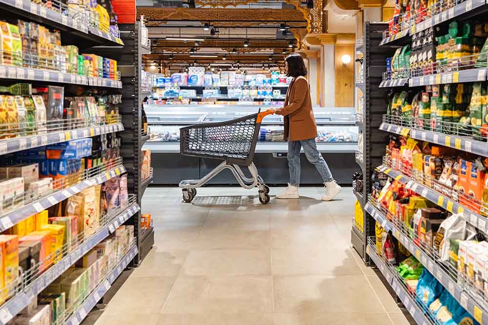 shopping at Waitrose in Abu Dhabi