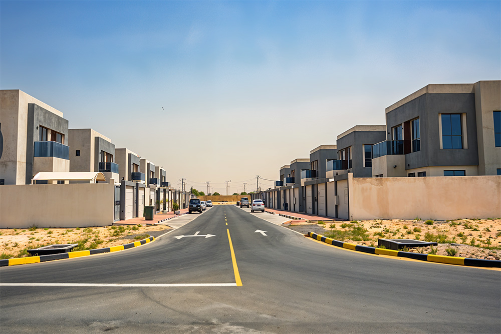 image of townhouses in al zahya ajman