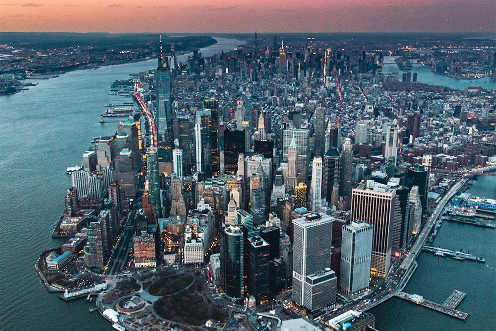 View of skyscrapers in New York