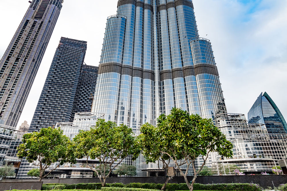 Burj Khalifa is an architectural marvel in Dubai