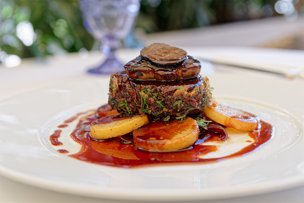 steak served in a french restuarant in dubai