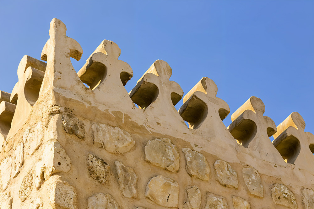 sharjah fort’s exquisite exterior