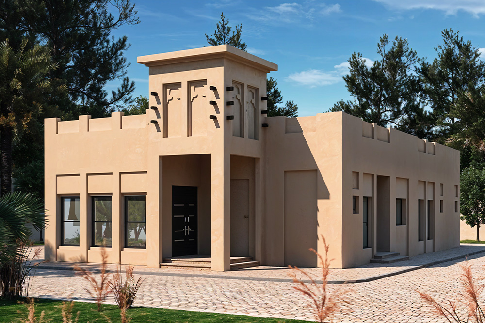 A housing unit built by Mohammed Bin Rashid Housing Establishment