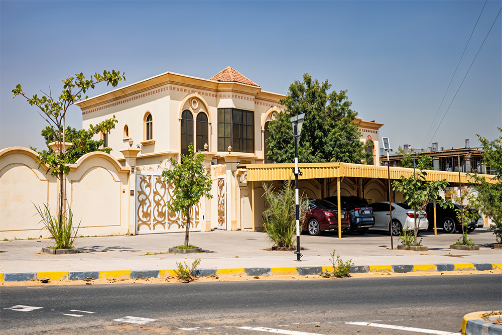 Beige and brown villa at Ajman