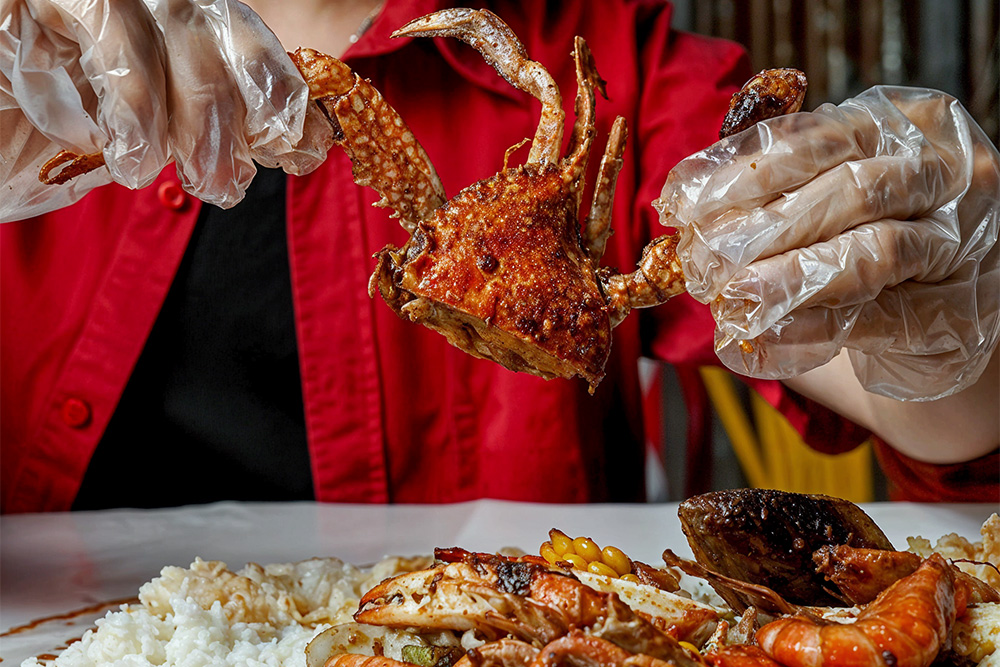 seafood platter at Spice Grill Restaurant