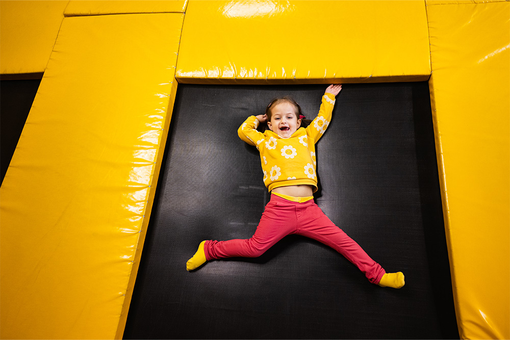 trampoline area in Adventure Park Dubai