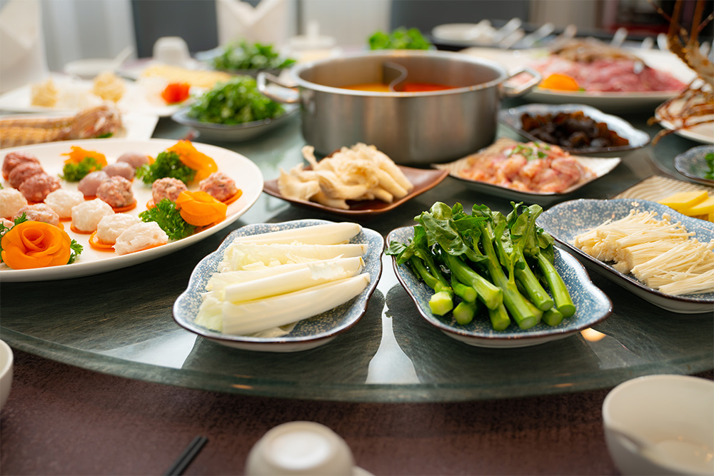 Hotpot buffet at a restaurant