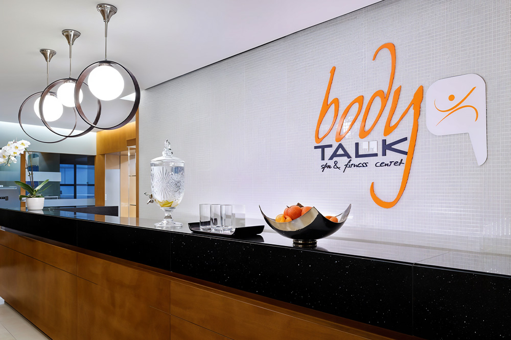 Reception at Body Talk Spa and Fitness Centre in JBR