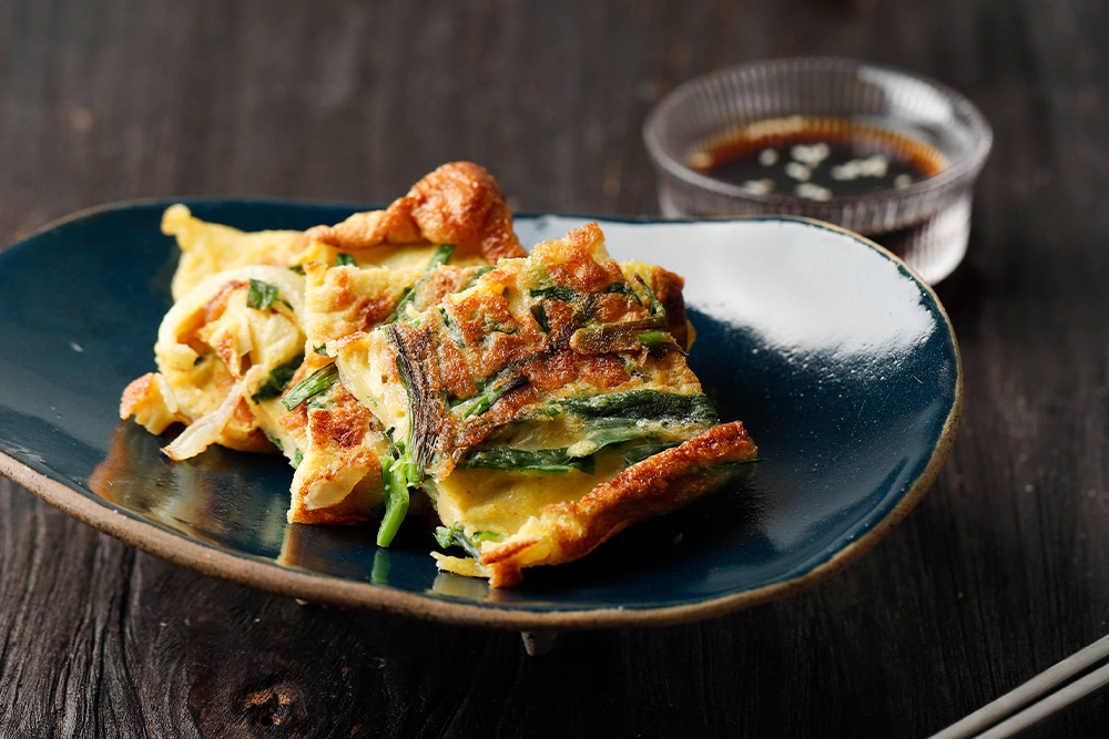 Korean pancakes are a must-try dish at a Korean restaurant in Sharjah