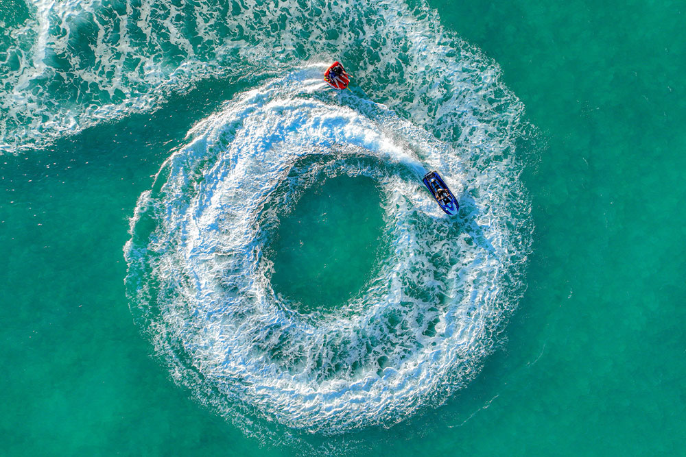 Speedboating in Azure Beach Dubai