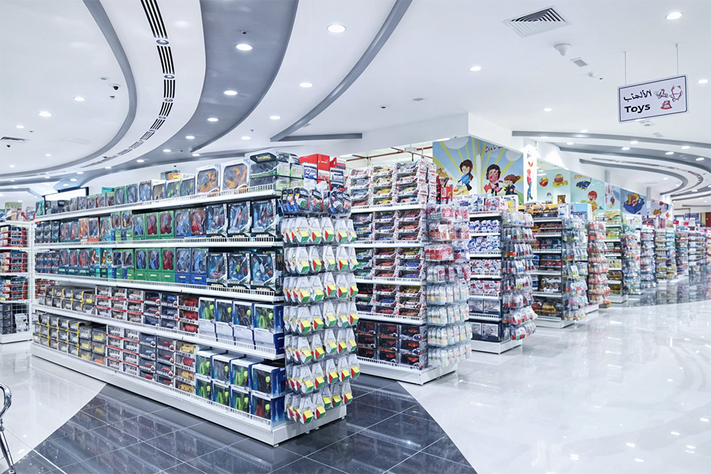 Toy sections in Day to Day supermarket in Sharjah