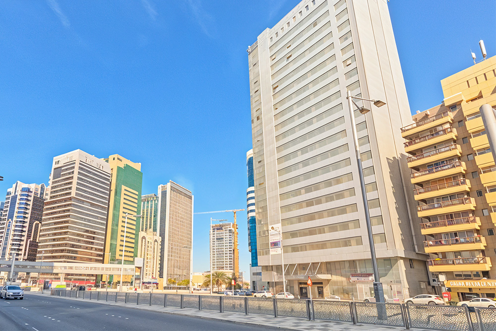 Corniche Road in Abu Dhabi is a vibrant residential area