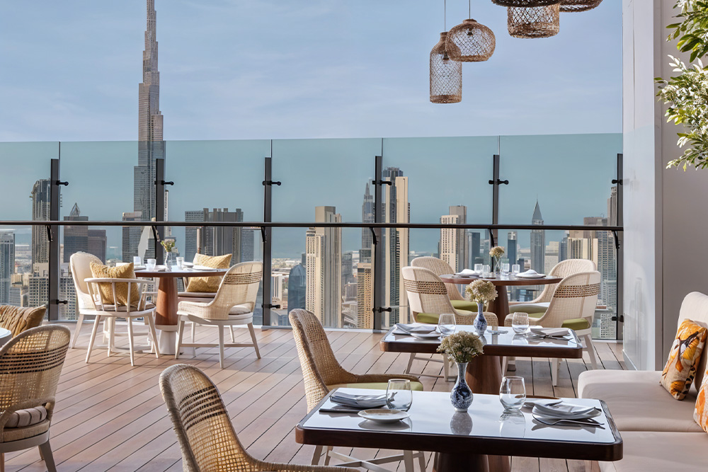 One of the best rooftop restaurants in Business Bay