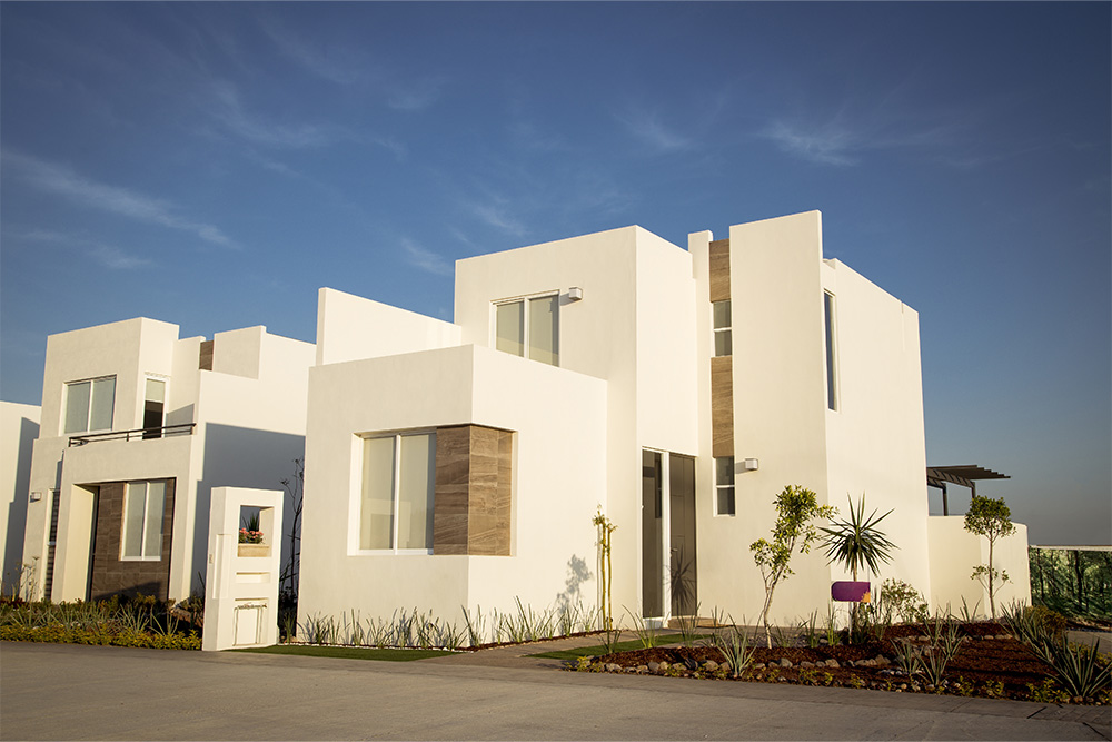 A white and brown house in a sought-after residential area for couples in Abu Dhabi