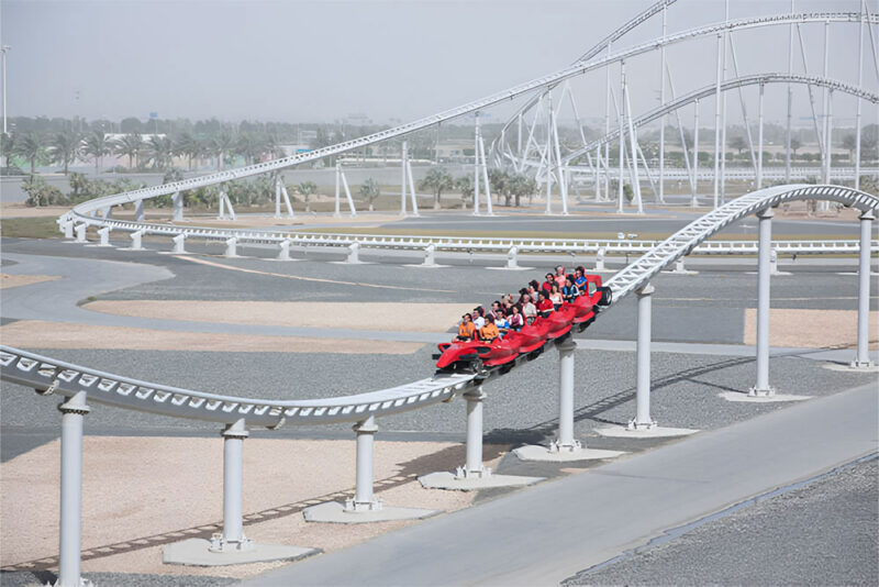 Dubai roller coaster rides