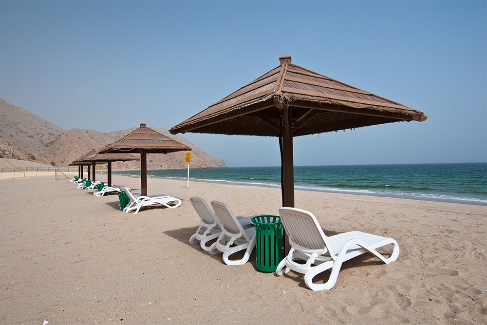 beachside loungers