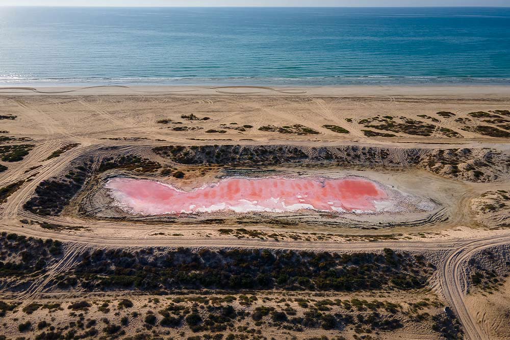 Pink Lake in Ras Al Khaimah