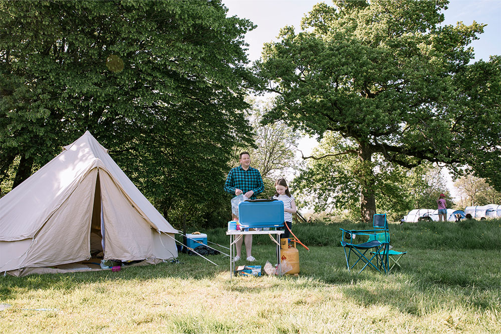 Camping at Al Mubazzarah Park