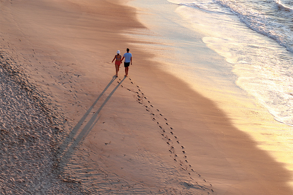 Walking on a Beach