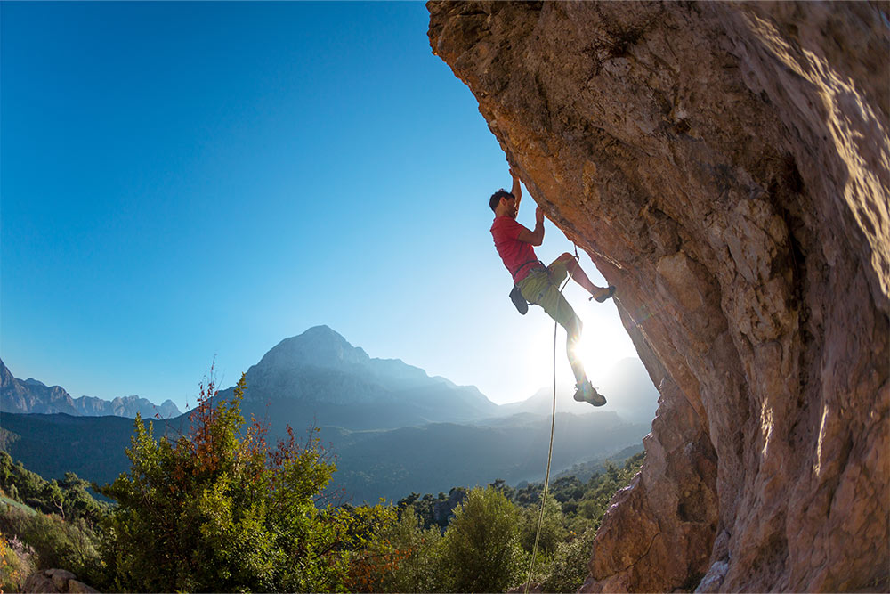 Rope climbing at Bear Grylls Camp RAK