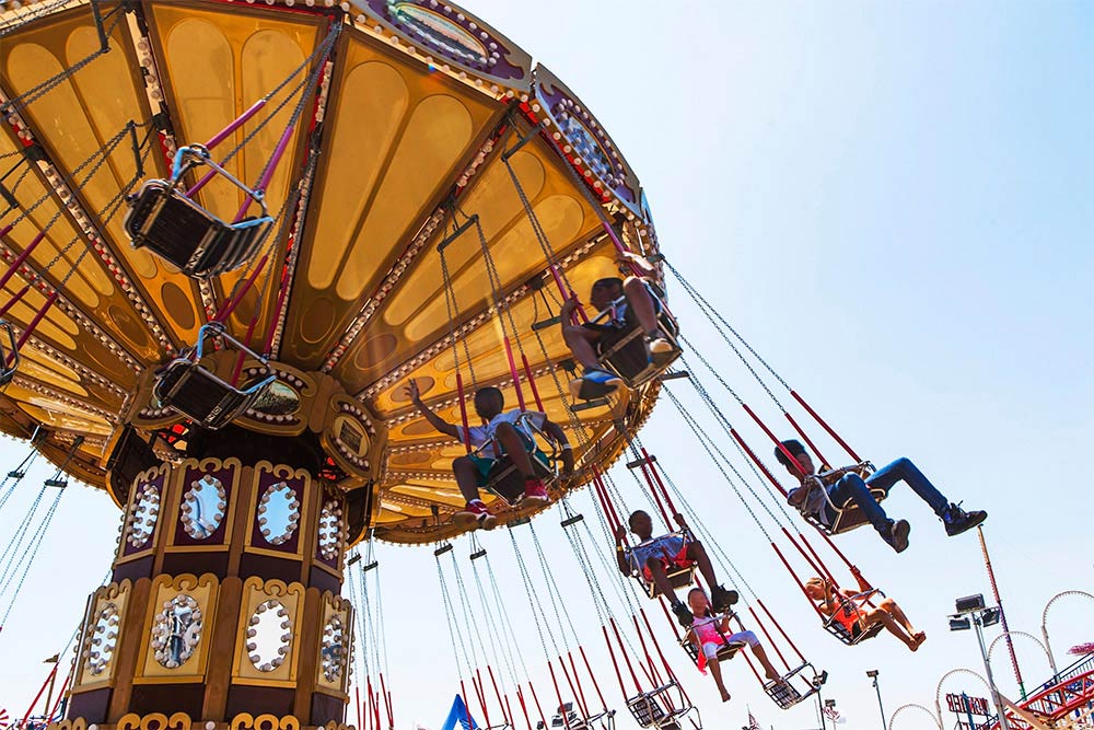 Children having a ride at Happy Fun