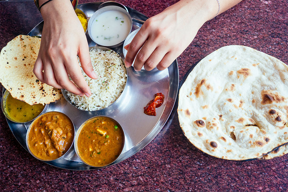 Indian cuisine served in one of the best Galleria Mall restaurants 