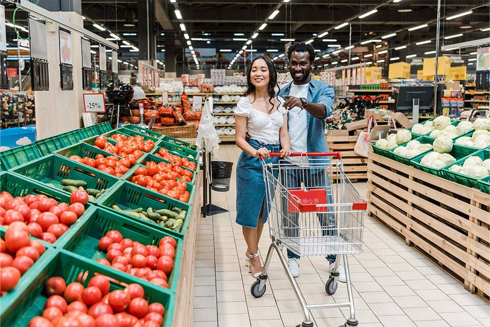 shopping at a supermarket in Ajman Uptown