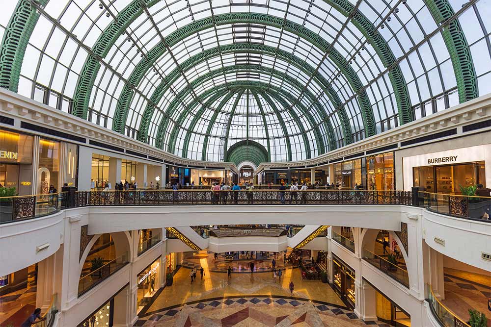 Inside view of Mall of Emirates Dubai