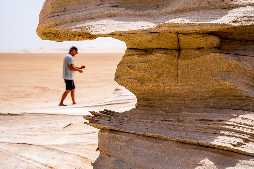 desert at fossil dunes