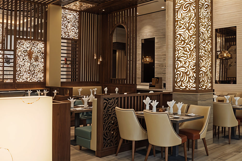 Ambience of Gazebo Restaurant at City Centre Ajman