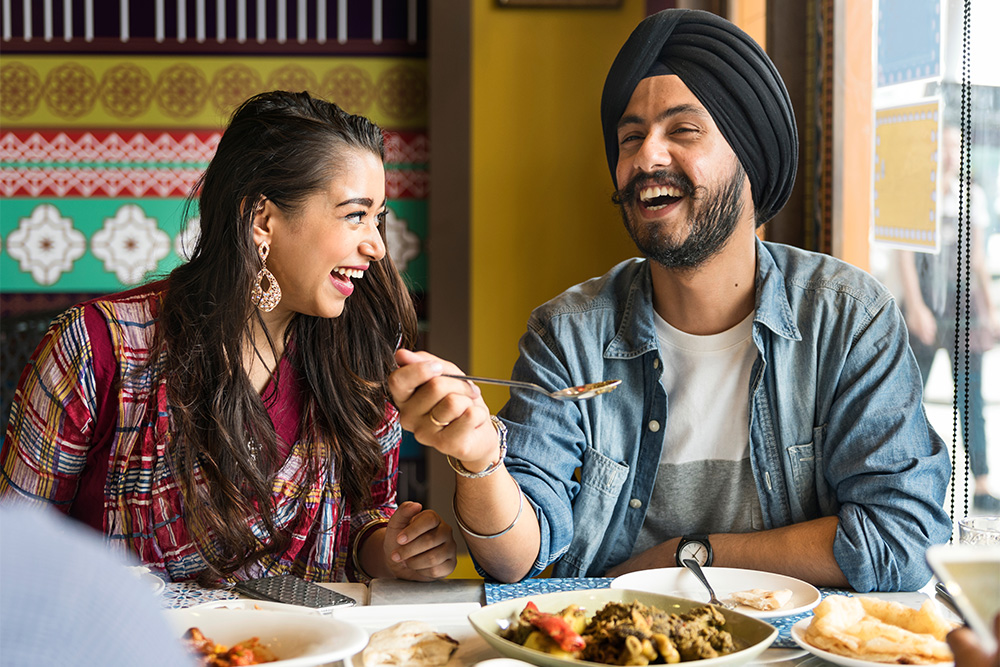 Indian food lovers dining in JLT restaurant