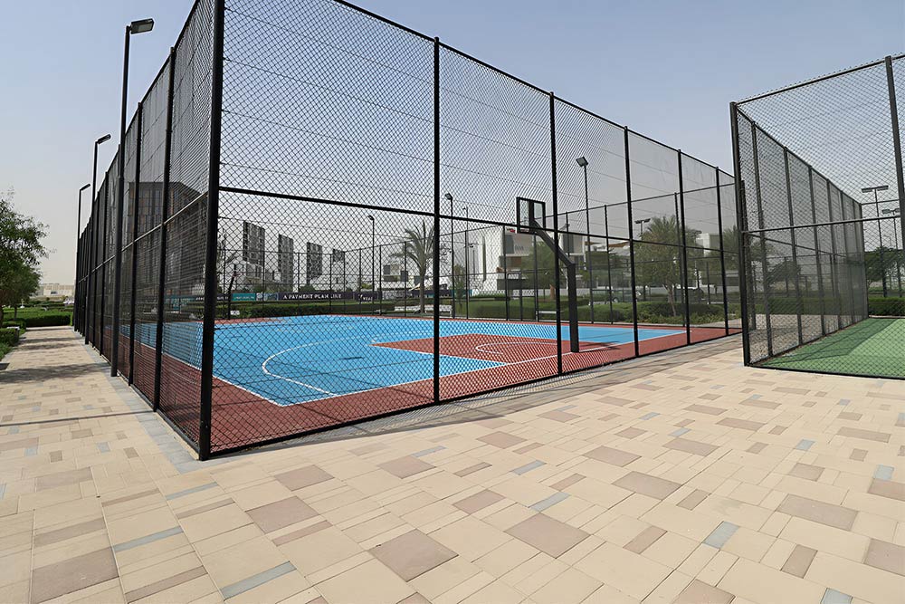 Basketball court in Dubai South