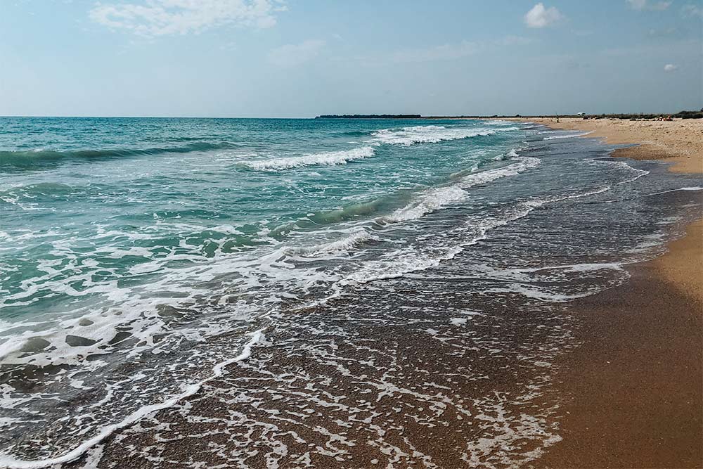 Calming waves at RAK Beach