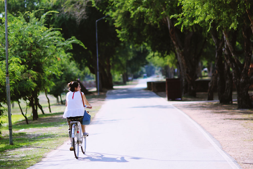 Cycling at Bay Avenue Park