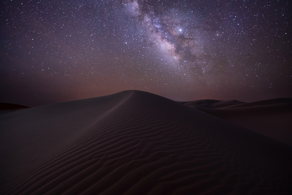 Desert night sky